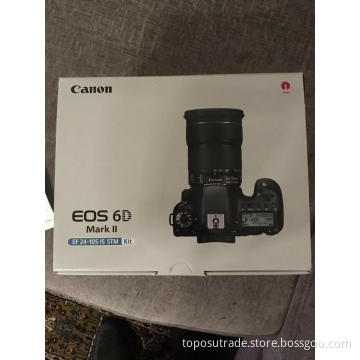 Canon EOS 6D Mark II 26.2MP Digital SLR Camera Kit w/ EF 24-105mm black